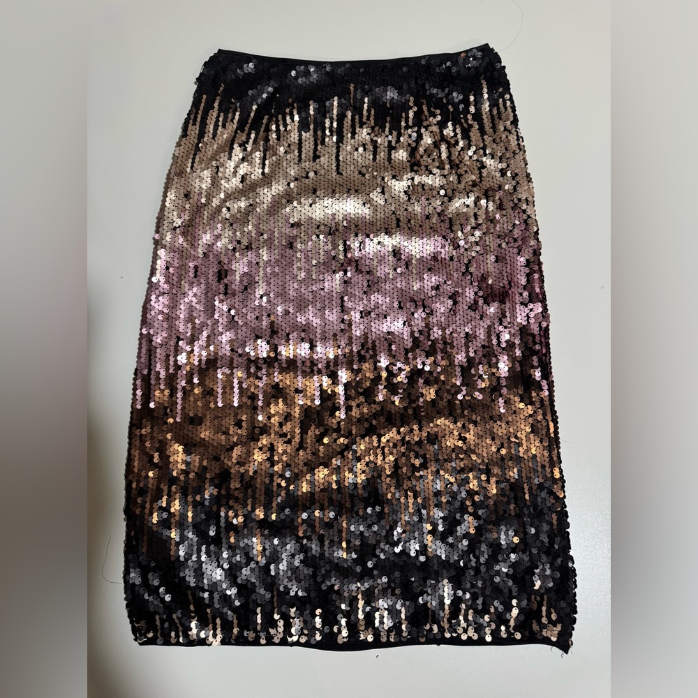 Sequin multicolor midi Skirt - Picture 8 of 12